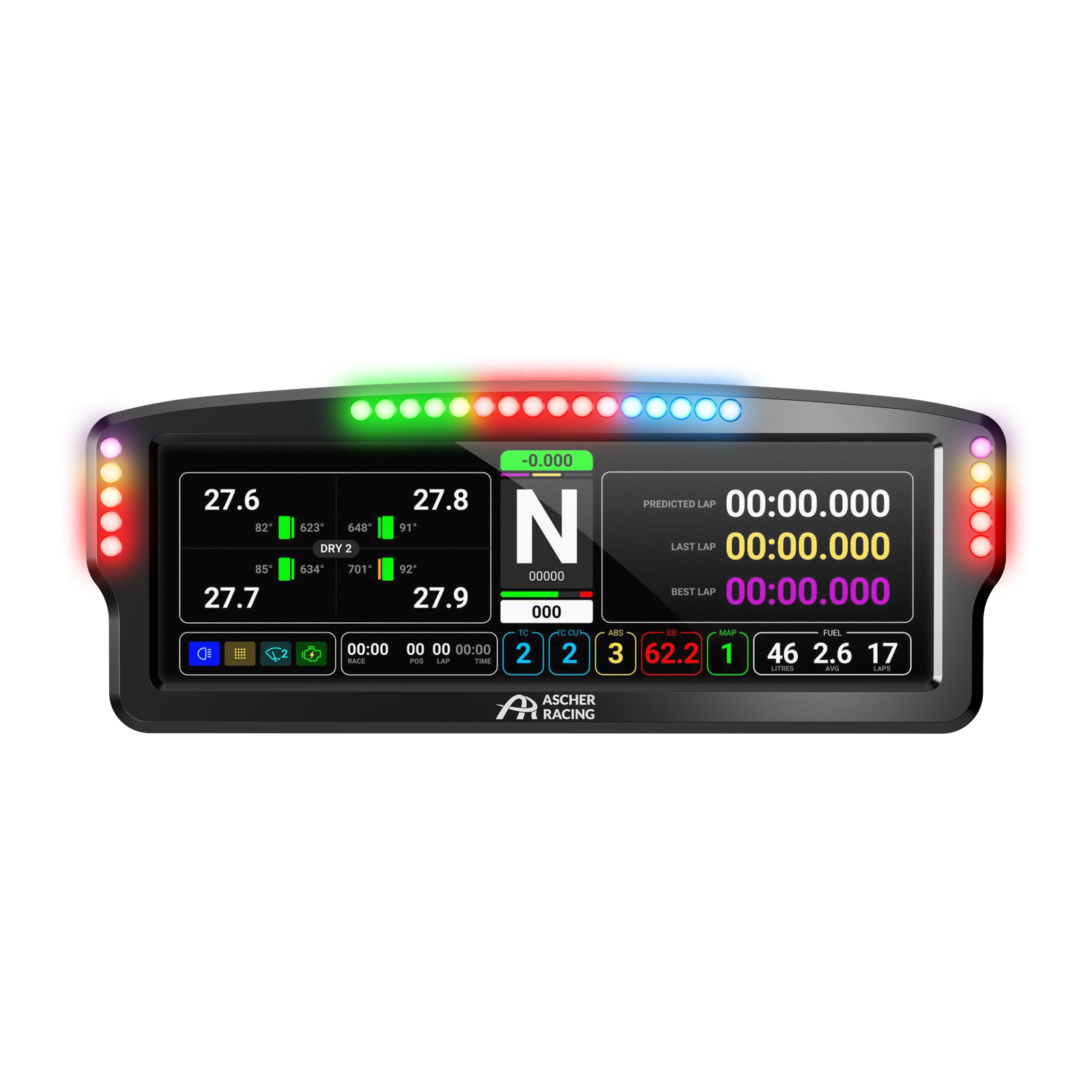 ASCHER 8" DASHBOARD